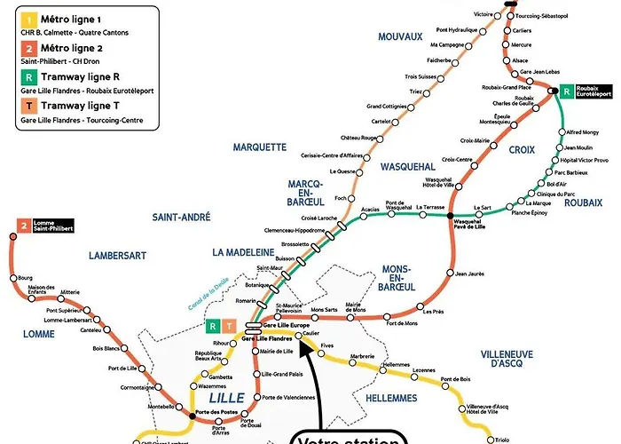 2 Bedroom House W/ Terrace, Near Train Stations & Metro Lilla